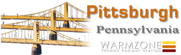Warmzone radiant heat logo for Pittsburgh, Pennsylvania.